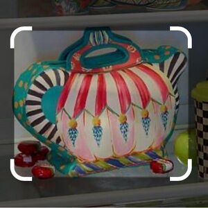 MacKenzie-Childs Teapot Lunch Tote/Purse